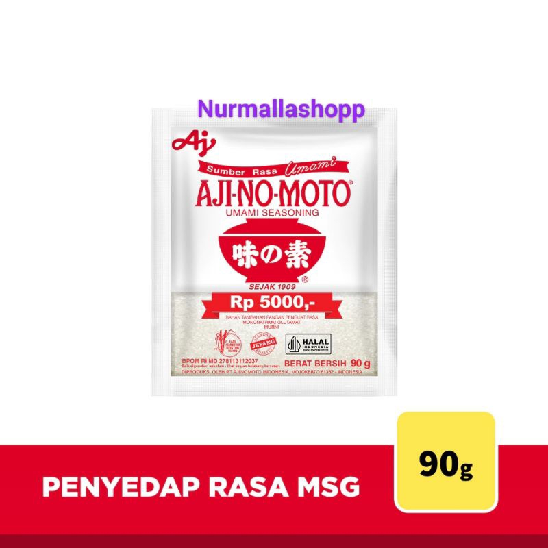 Jual AJINOMOTO PENYEDAP RASA KEMASAN 90GR Rp 5000 Shopee Indonesia