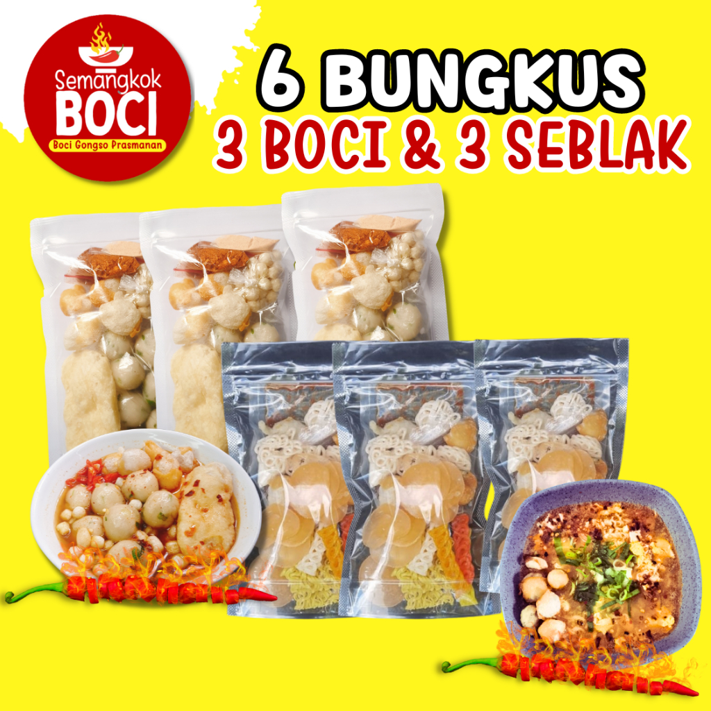 Jual Bungkus Mix Baso Aci Isi Pcs X Seblak Instan Isi Pcs