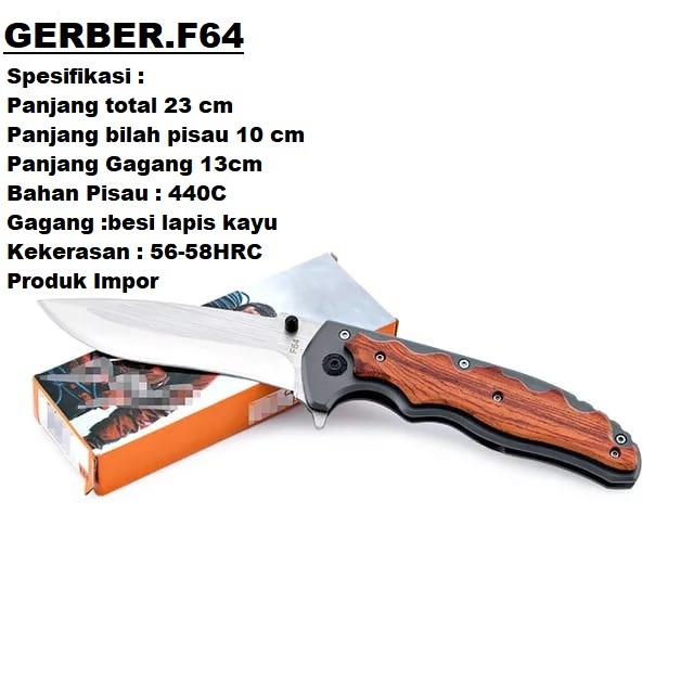 Jual Alat Pemotong Dapur GL 108 Grylls F84 Pisau Camping Survival