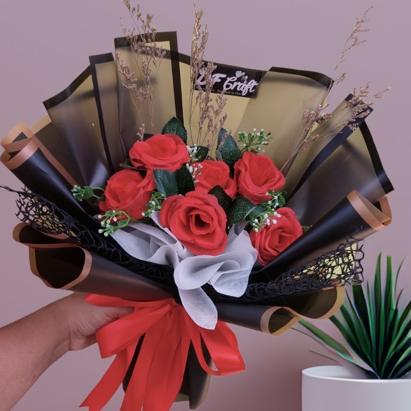 Jual Ready Stock Bouquet Buket Bunga Artificial Untuk Wisuda Hari