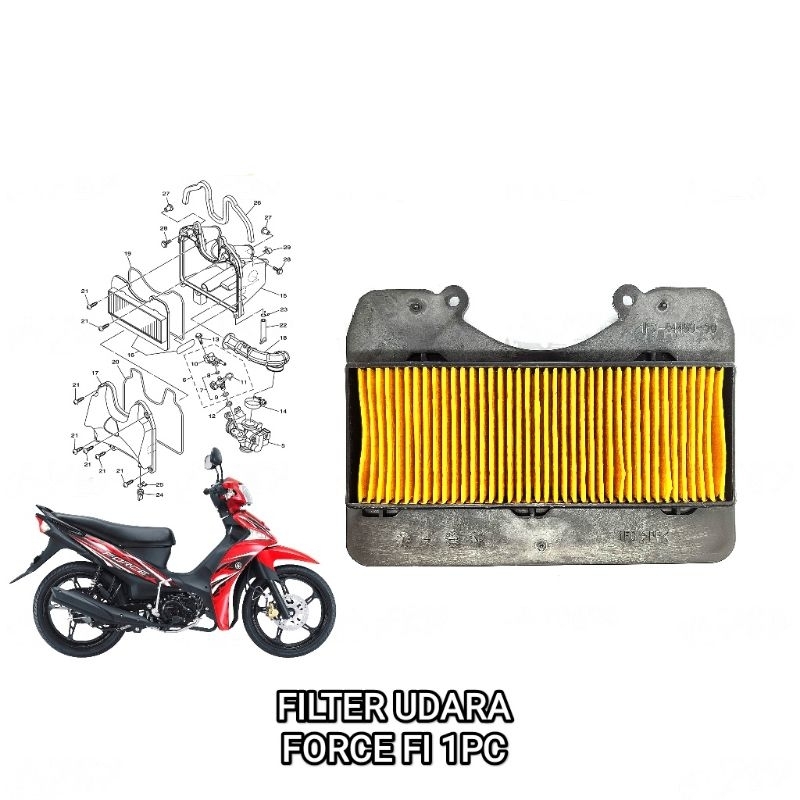 Jual Filter Udara Force Fi 4T Saringan Udara Filter Screen Air