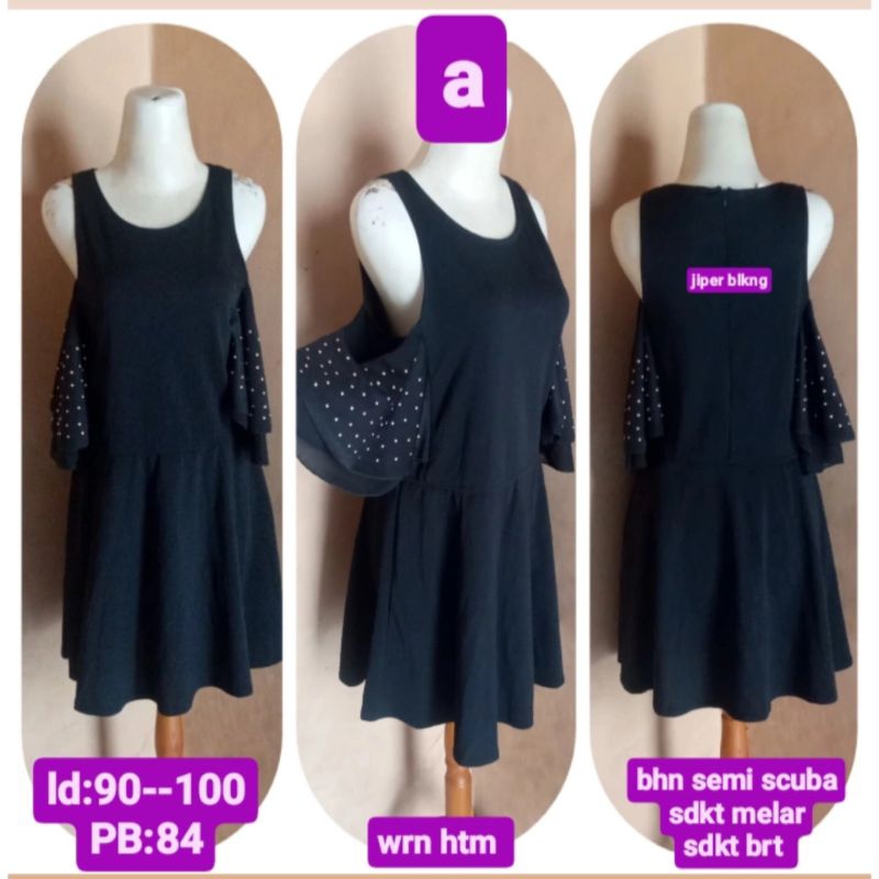 Jual DRESS MIDI Dress Wanita Murah Baju Terusan Dress Hitam Shopee