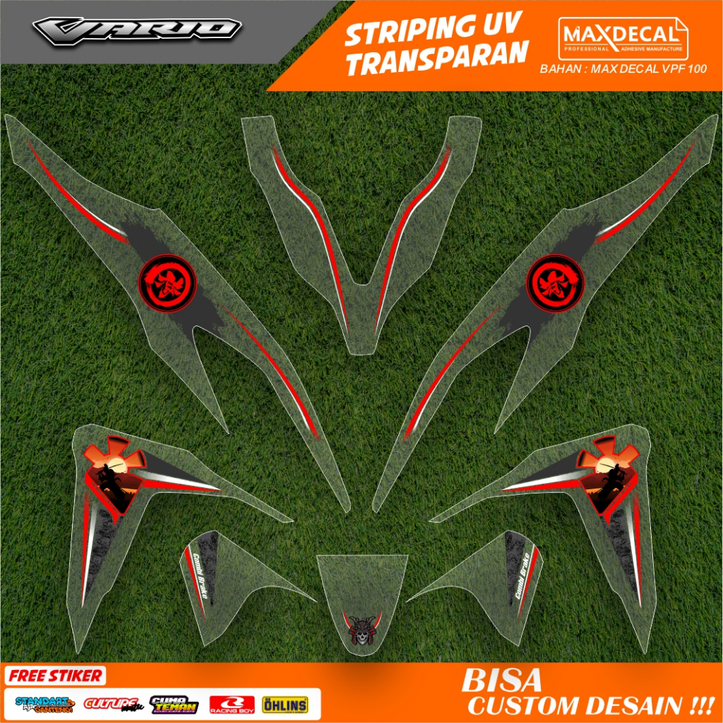 Jual Stiker Striping Transparan Facelift Lis Stiker Uv All New Vario