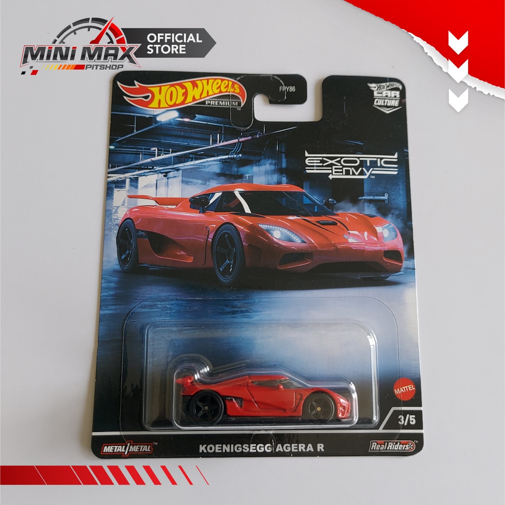 Jual Hot Wheels Premium Koenigsegg Agera R Merah Exotic Envy Mini Max