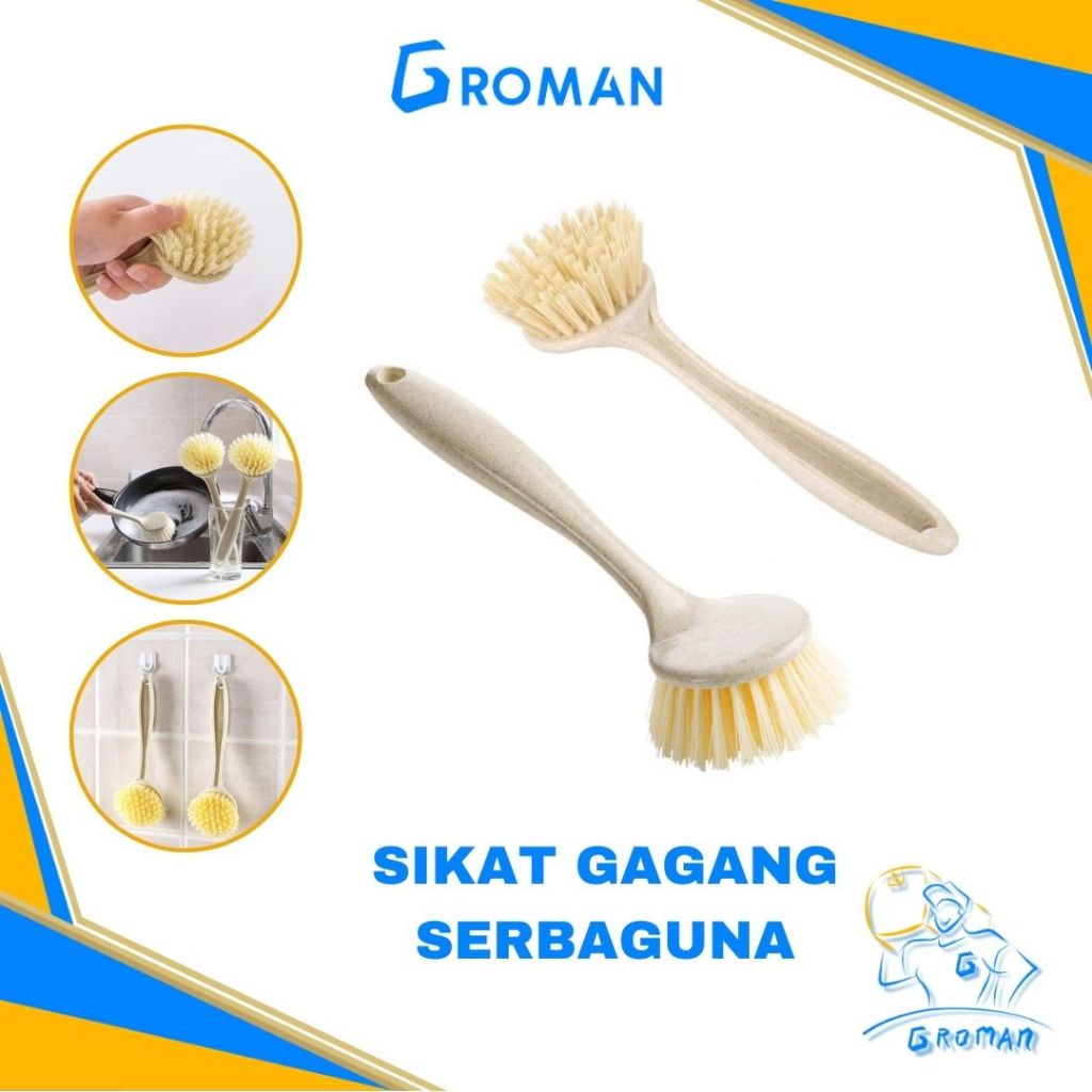 Jual Sikat Dapur Gagang Panjang Sikat Panci Wastafel Cuci Piring Bentuk