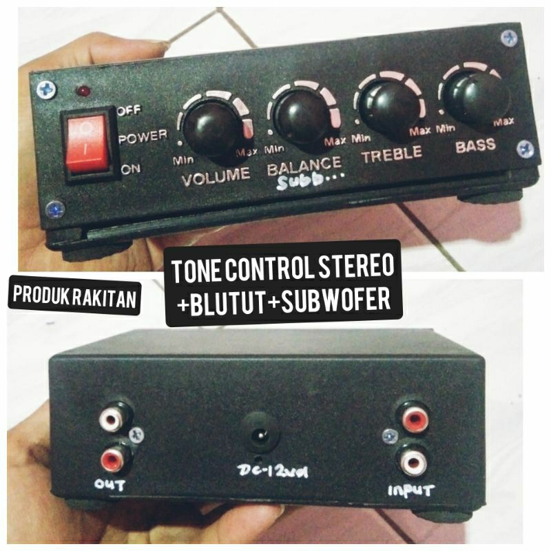 Jual Tone Control Stereo Blutut Subwofer Vol Dc Aki Atau Adaptor