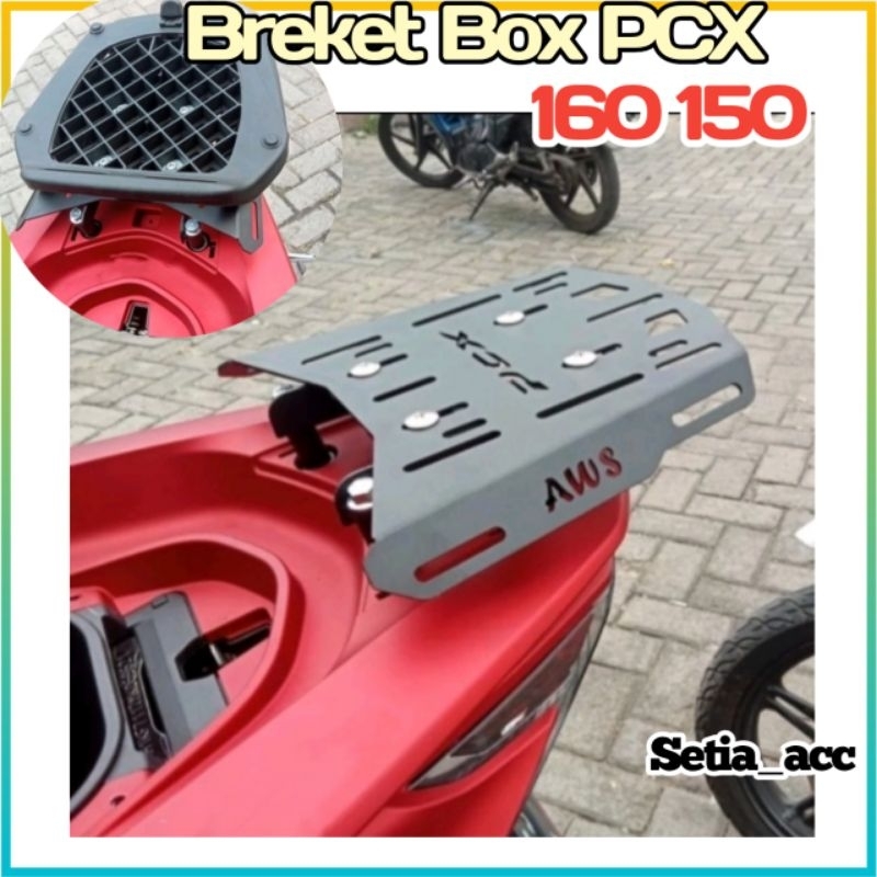 Jual Bracket Breket Box PCX 160 PCX 150 New Lokal Bracket Givi Kappa