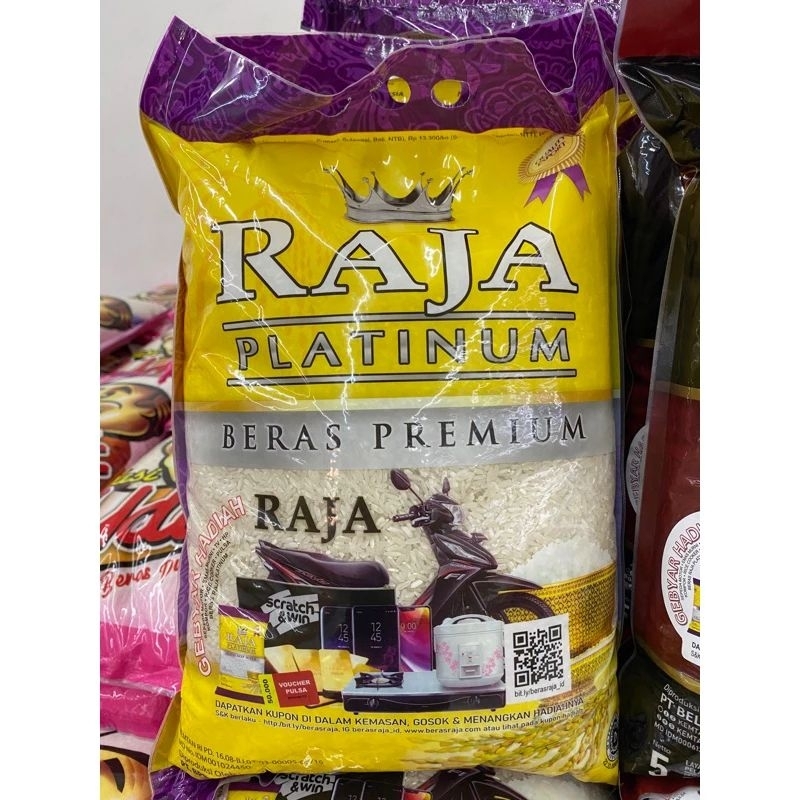 Jual Beras Raja Platinum 5kg Shopee Indonesia