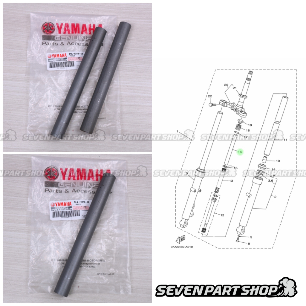 Jual Selongsong Suling Pipa Per As Shock Shockbreaker Depan Rx King Rxk