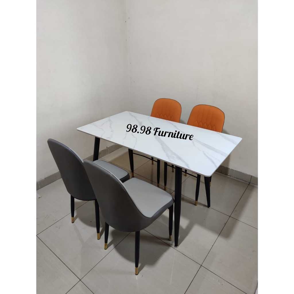 Jual Meja Makan Granit Kursi Cm Anti Gores Dining Table Set