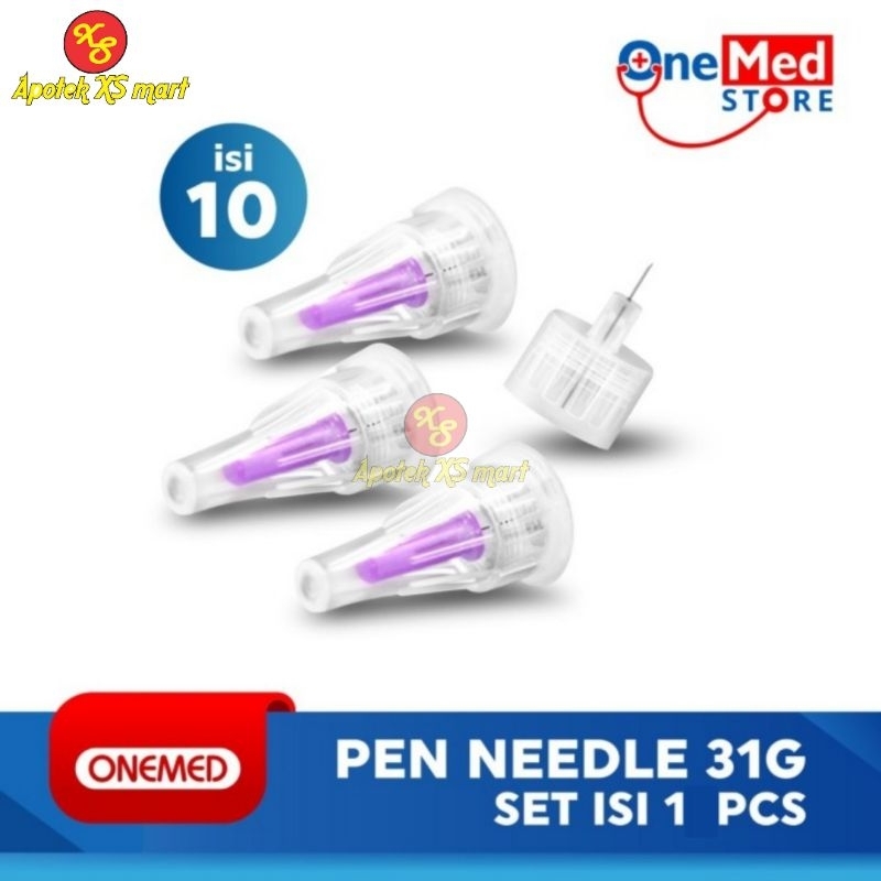 Jual ONEMED PEN NEEDLE JARUM INSULIN 31G X 5MM PCS Shopee Indonesia