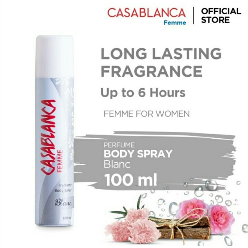 Jual Casablanca Body Spray Putih Ml Shopee Indonesia