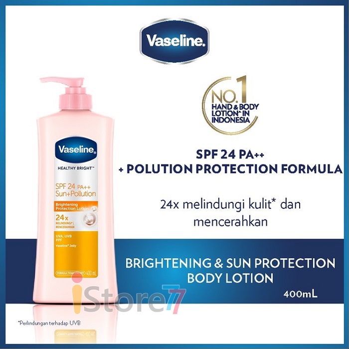 Jual Vaseline Healthy Bright SPF 24 PA Sun Protection Hand Body