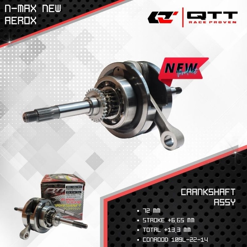 Jual Crankshaft Kruk As Qtt Nmax New Aerox Stroke Mm Total Mm