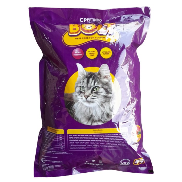 Jual Makanan Kering Kucing Dewasa Bolt Adult Tuna Kibble Ikan Cat Dry