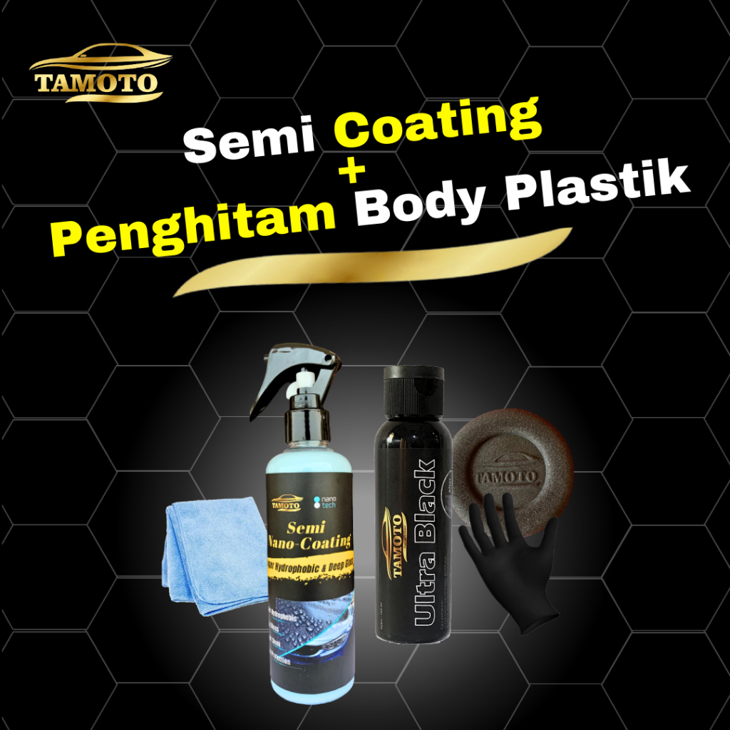 Jual Paket Semi Coating Black Pengkilap Pengkilat Penghitam