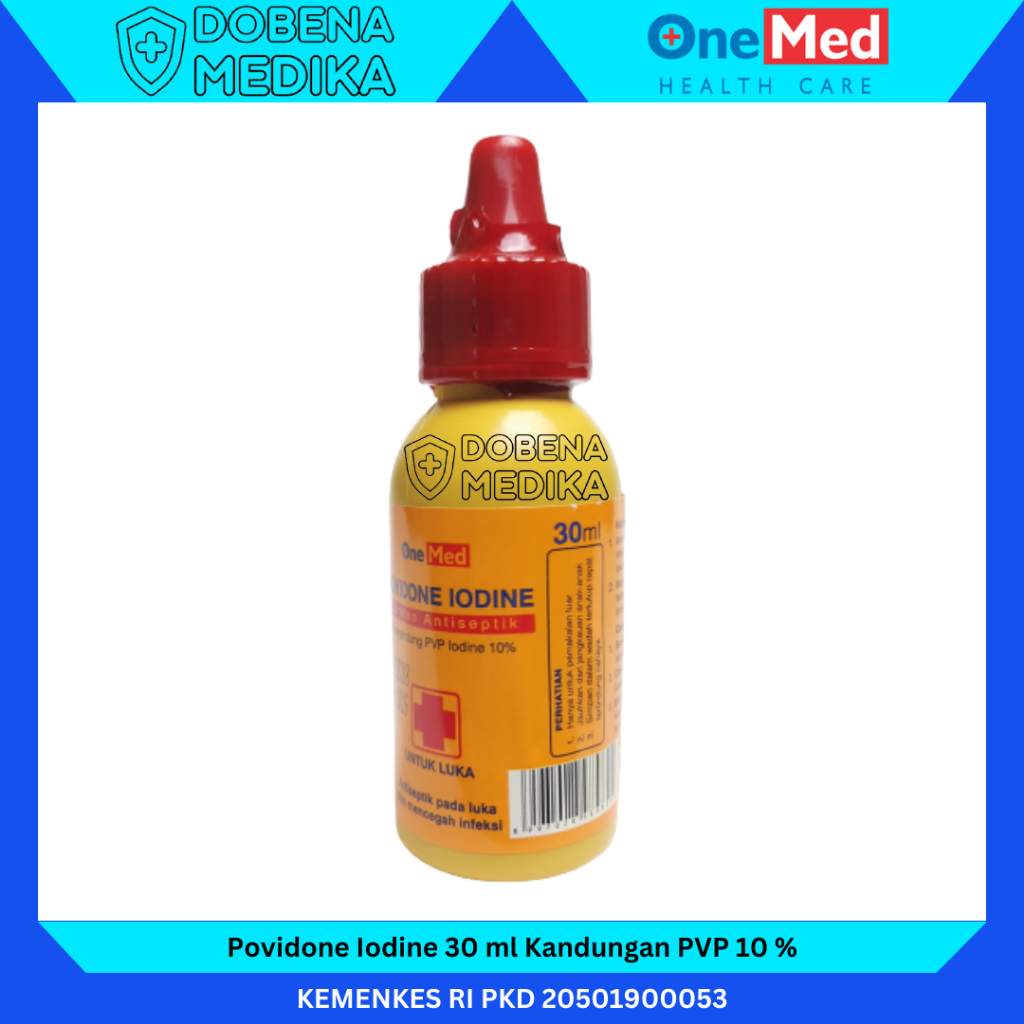 Jual OneMed Povidone Iodine Larutan Antiseptik Obat Luka 30 Ml Shopee