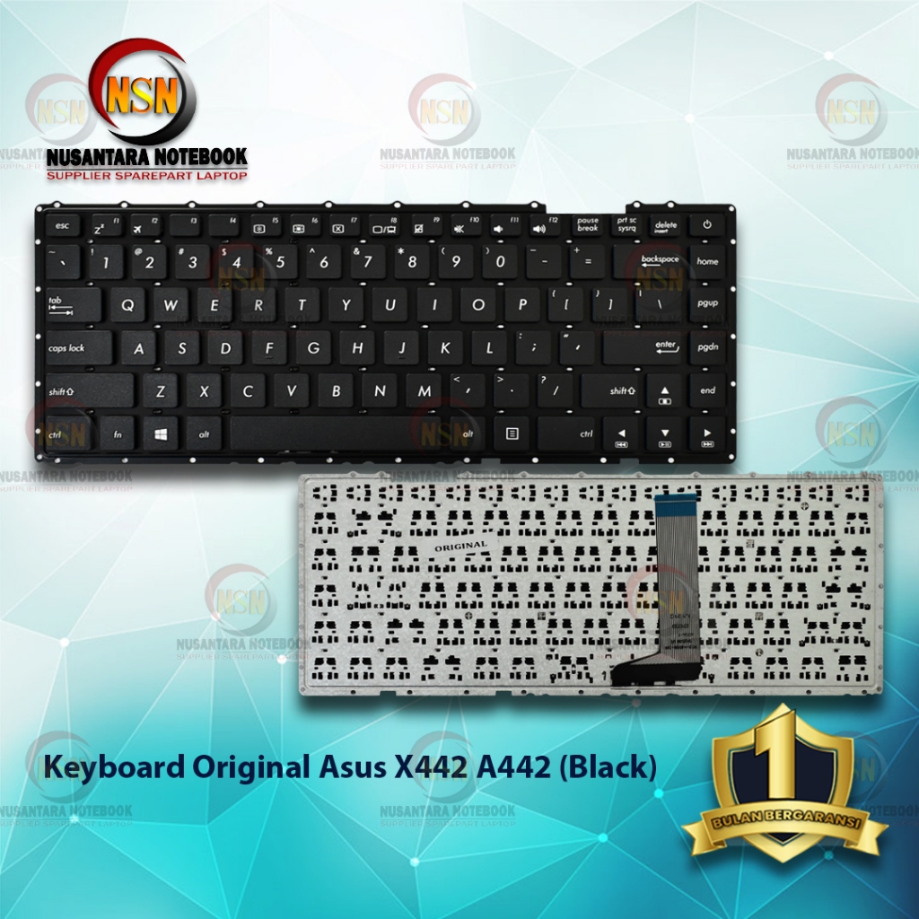 Jual Keyboard Original Laptop Asus X A Black Shopee Indonesia