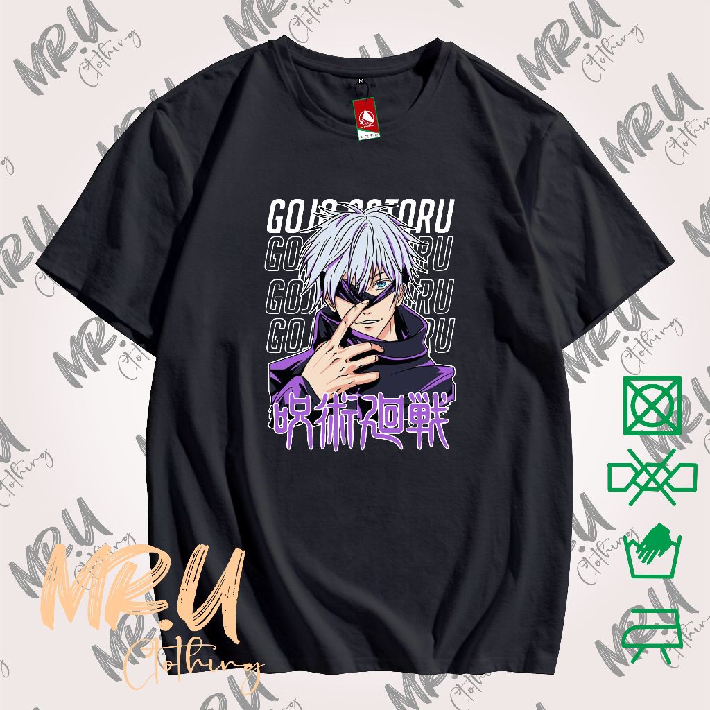 Jual Kaos Wibu Anime Jujutsu Kaisen Gojo Satoru Manga Kartun Lembut