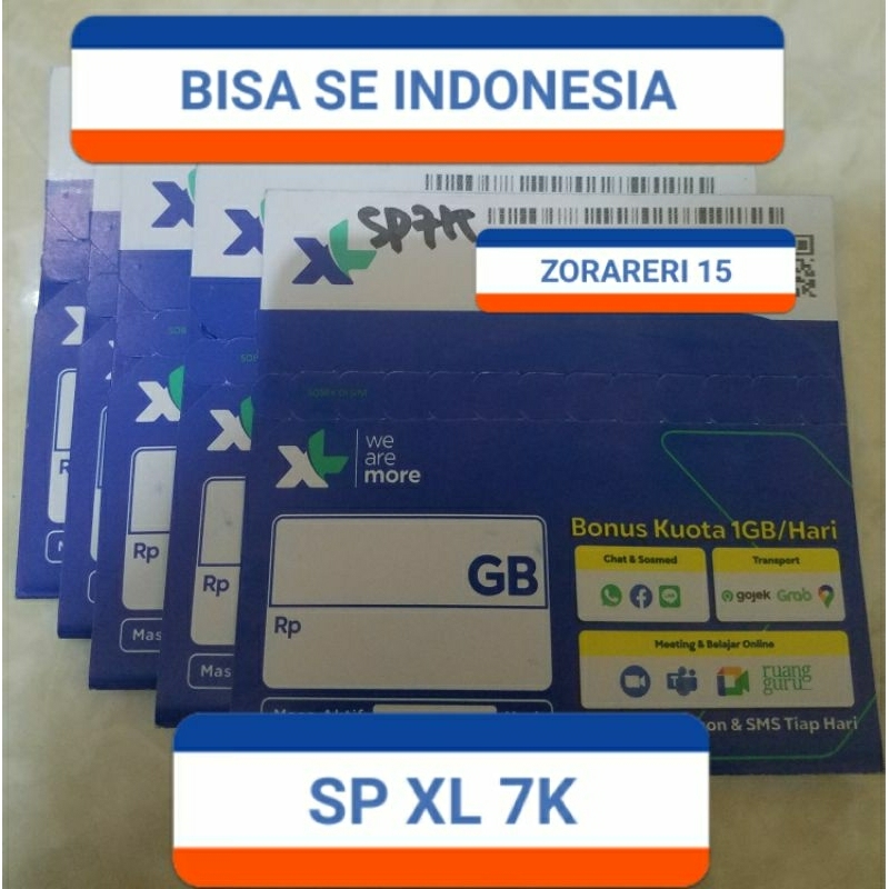 Jual Perdana XL Reguler 0k SP 7k SEGEL Exp 2026 PROMO 500 Pcs