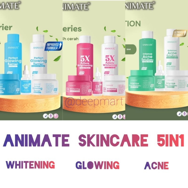 Jual Animate Skincare In Animate Skincare Whitening Glowing Acne