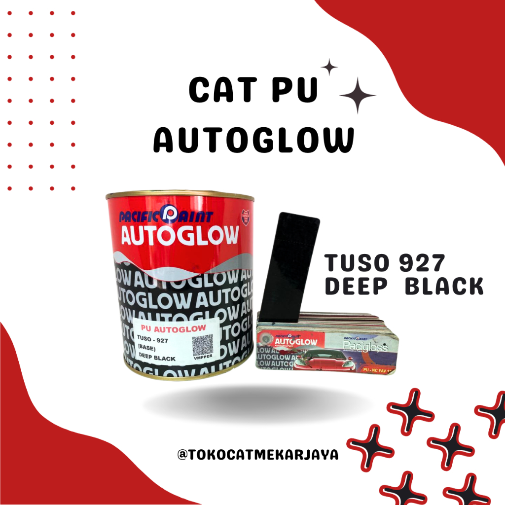 Jual Cat Pu Autoglow Full Ltr Deep Black Solid Bisa Untuk Cat Dasar