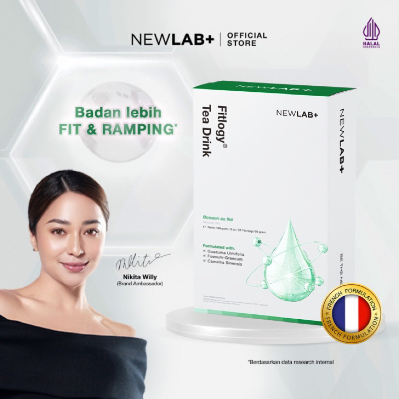 Jual Newlab Fitlogy Fiber Drink Sachet Apple Mint Minuman Fiber