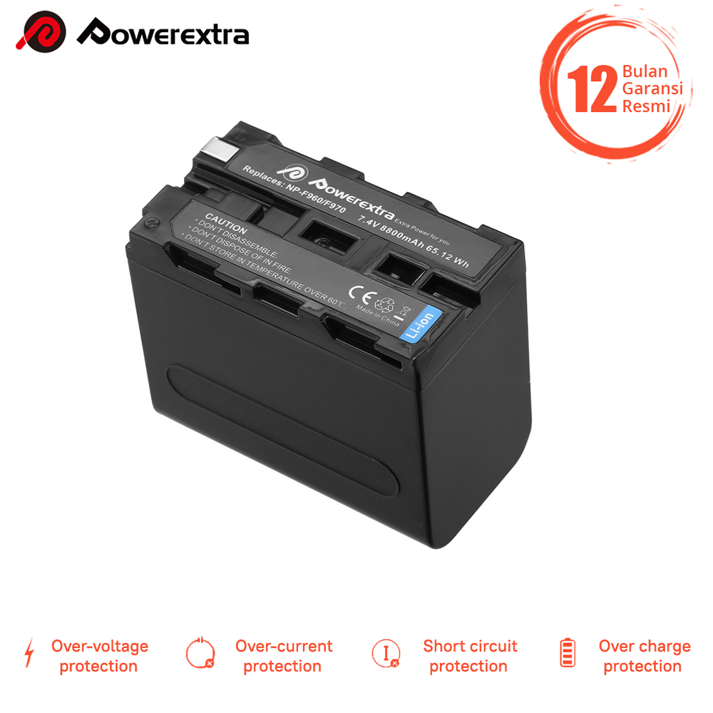 Jual Powerextra Baterai Sony NP F970 8800mAh Shopee Indonesia