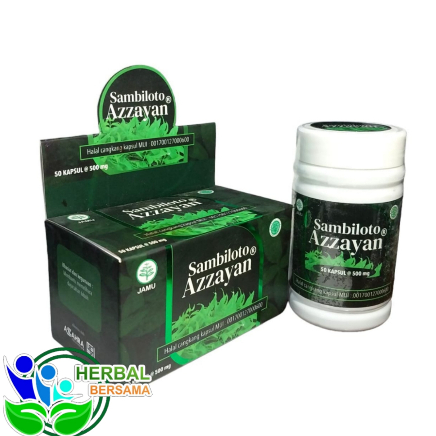 Jual Kapsul Sambiloto AZZAYAN Extrak Herbal Sambiloto Isi 50 Kapsul