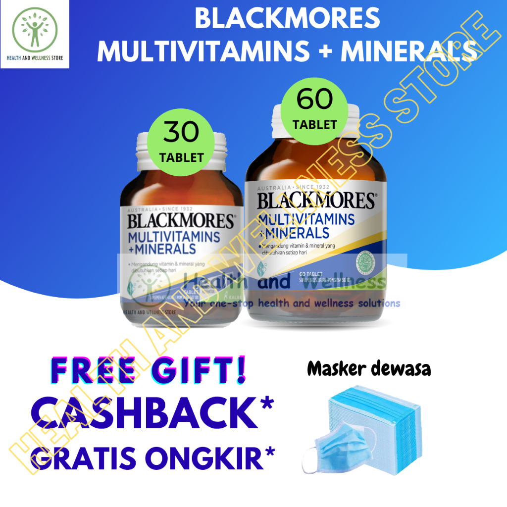 Jual Blackmores Multivitamins Plus Minerals Bpom Tablet