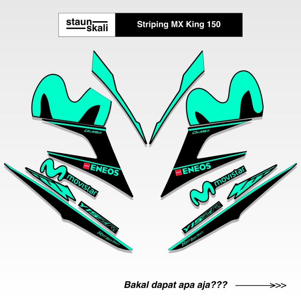 Jual Striping Mx King Y Zr Variasi Sniper Exciter Gp Malaysia