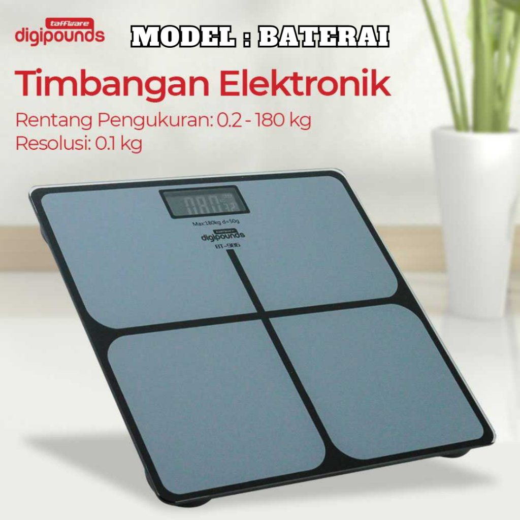 Jual Timbangan Badan Digital ISCALE SE 180 KG Pengukur Lemak Berat