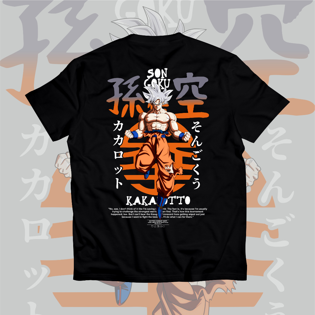 Jual Kaos Son Goku Ultra Instinct Dragon Ball 0015 Kaos Anime T