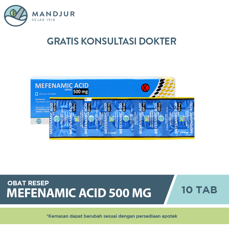 Jual Mefenamic Acid Asam Mefenamat Mg Strip Tablet Shopee