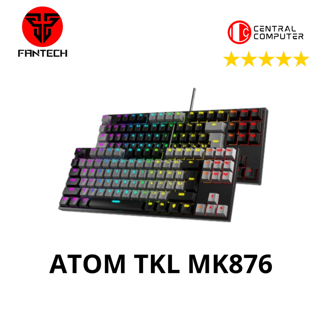 Jual Fantech ATOM MK876 RGB Gaming Mechanical Keyboard TKL Hitam