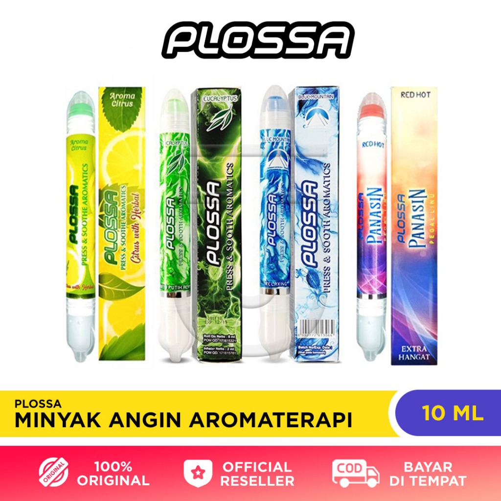 Jual PLOSSA Minyak Angin Aromatherapy 10ml Eucalyptus Citrus Panasin