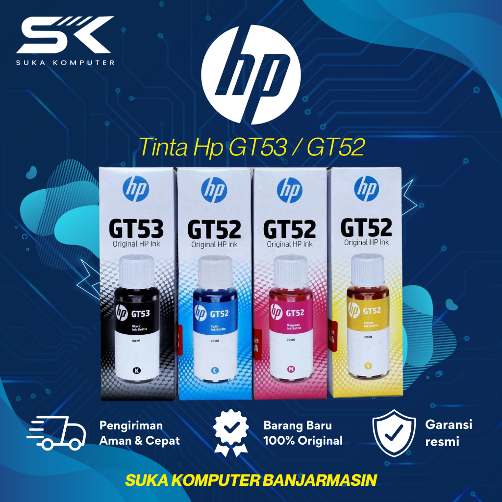 Jual Tinta Hp Gt Black Gt Cyan Magenta Yellow Shopee Indonesia