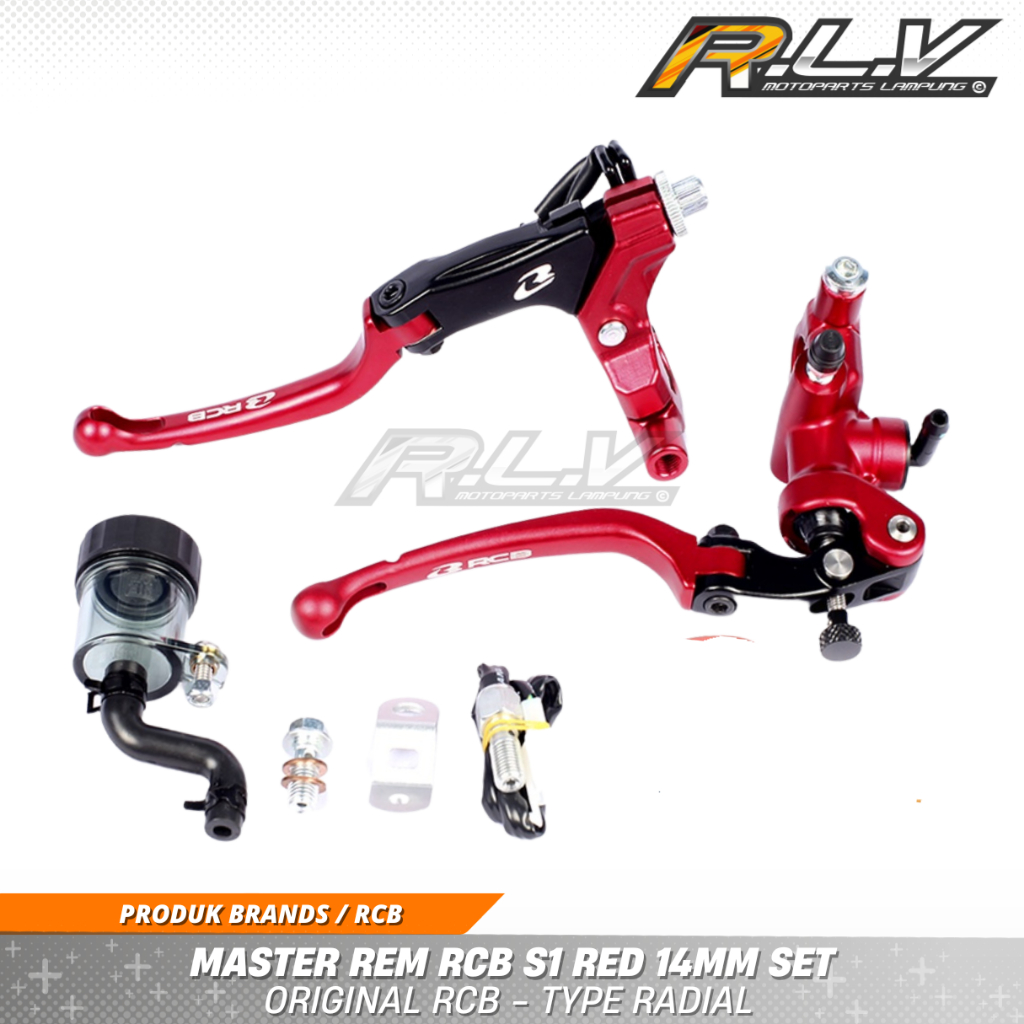 Jual Master Rem RCB S1 Radial Kanan 14MM Kanan Kiri Original RACING