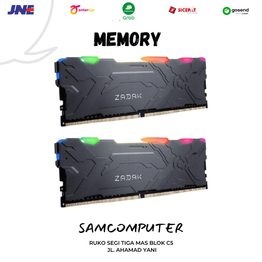 Jual Memory Ram Zadak Moab RGB 32GB KIT 3200Mhz DDR4 2x16GB