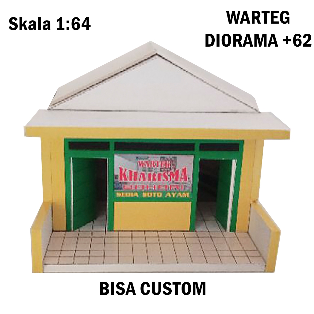 Jual DIORAMA MINIATUR WARTEG SKALA64 BAHAN FULL PVC BOARD Shopee