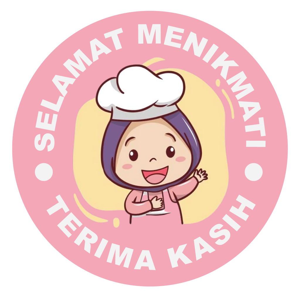 Jual Pcs Stiker Selamat Menikmati Sticker Bulat Roll Makanan Kue