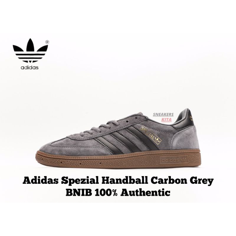 Jual NEW Sepatu Adidas Spezial Handball Carbon Grey Black Gum BD7635