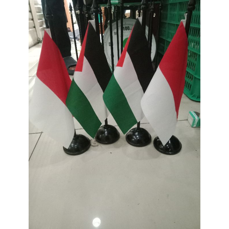 Jual Tiang Kayu Meja Bendera Palestina Dan Indonesia Shopee Indonesia