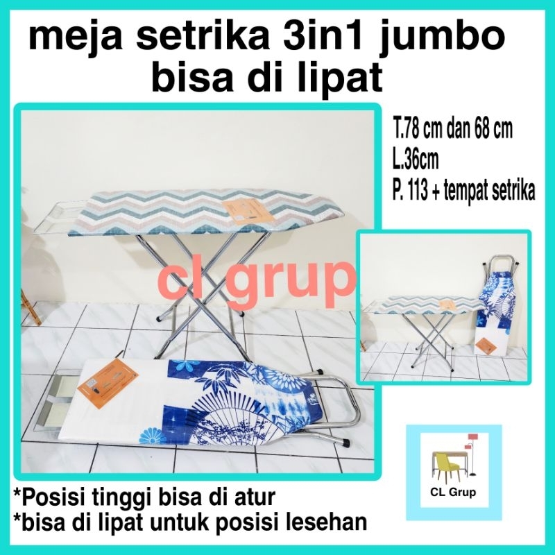 Jual Meja Setrika Lipat Jumbo Meja Setrika Jumbo Papan Gosok Baju In