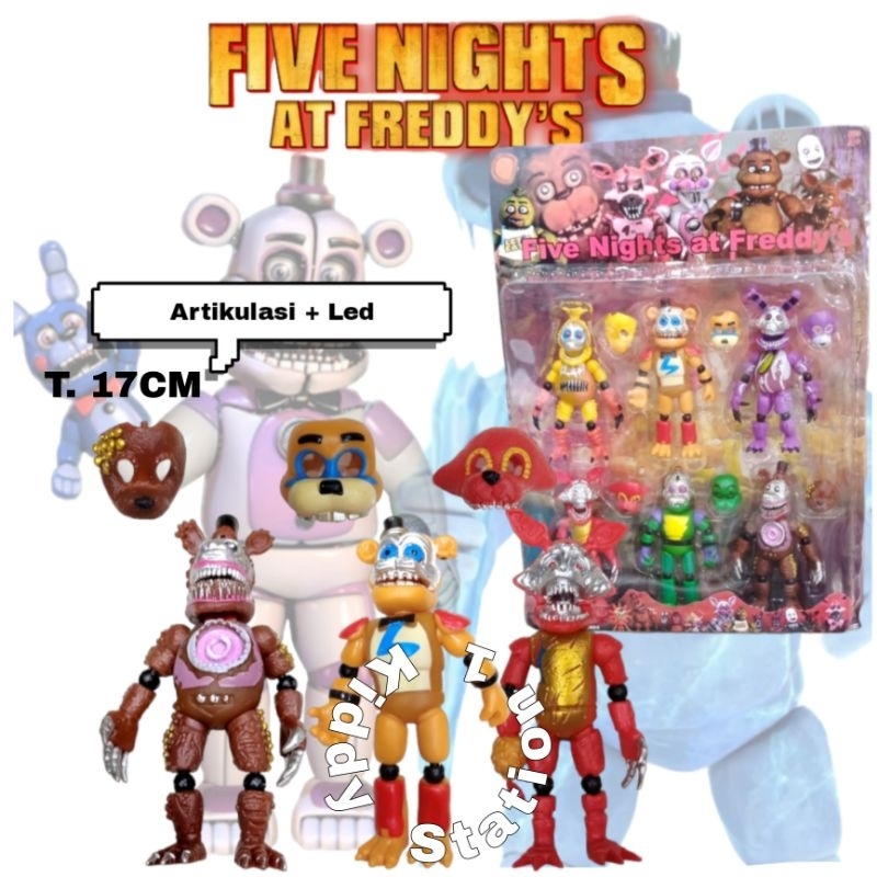 Jual Figure Fnaf Mainan Five Nights At Freddy Foxy Figure Set Big