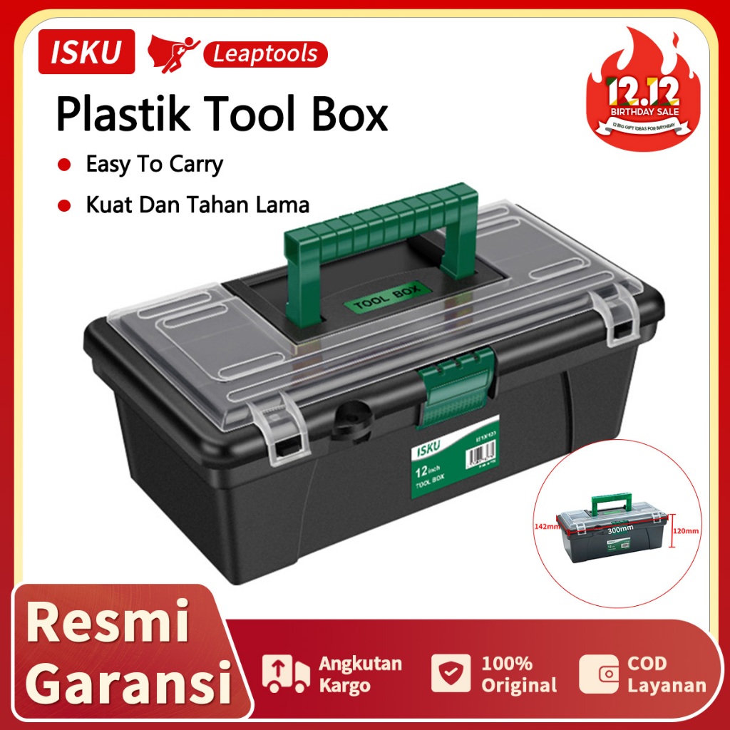 Jual Isku Tool Box Inch Kotak Peralatan Bahan Pp Tool Box Plastik