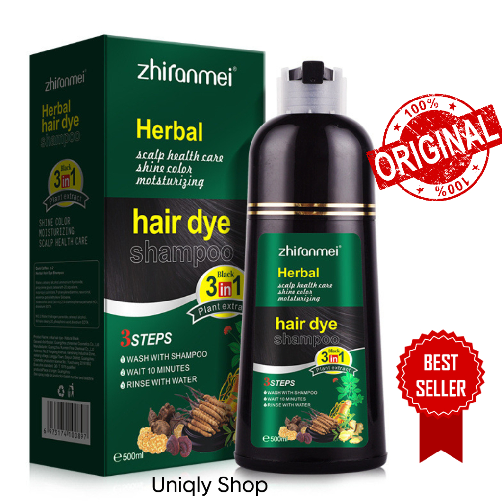 Jual Shampoo Pewarna Rambut Uban Herbal Origninal Generasi Terbaru