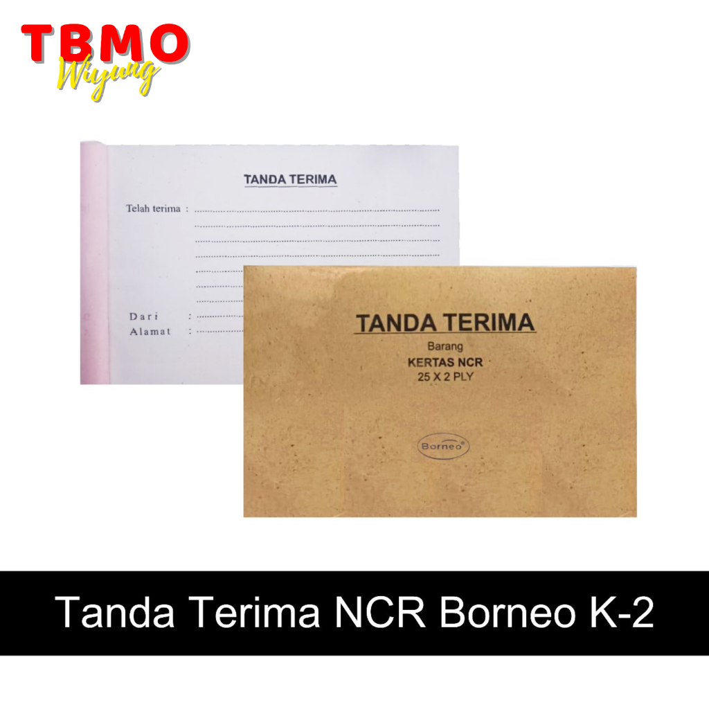 Jual Tanda Terima Borneo 2 Ply Kraft Per Pack Isi 10 Pcs Shopee Indonesia