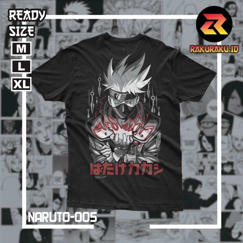 Jual Kaos Anime Naruto Kakashi Shopee Indonesia