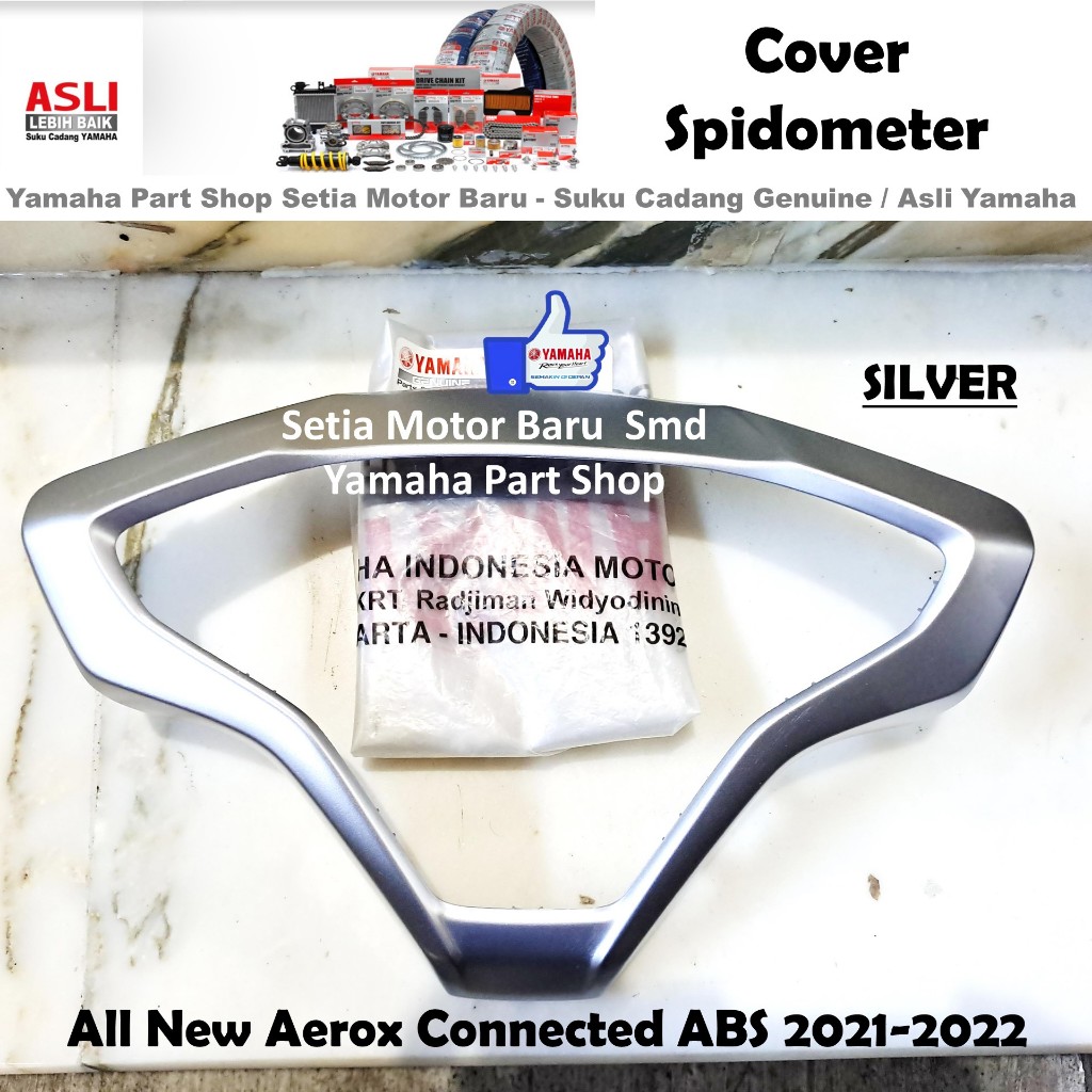 Jual Cover Ring Meter Spido Speedometer Silver All New Aerox Connected